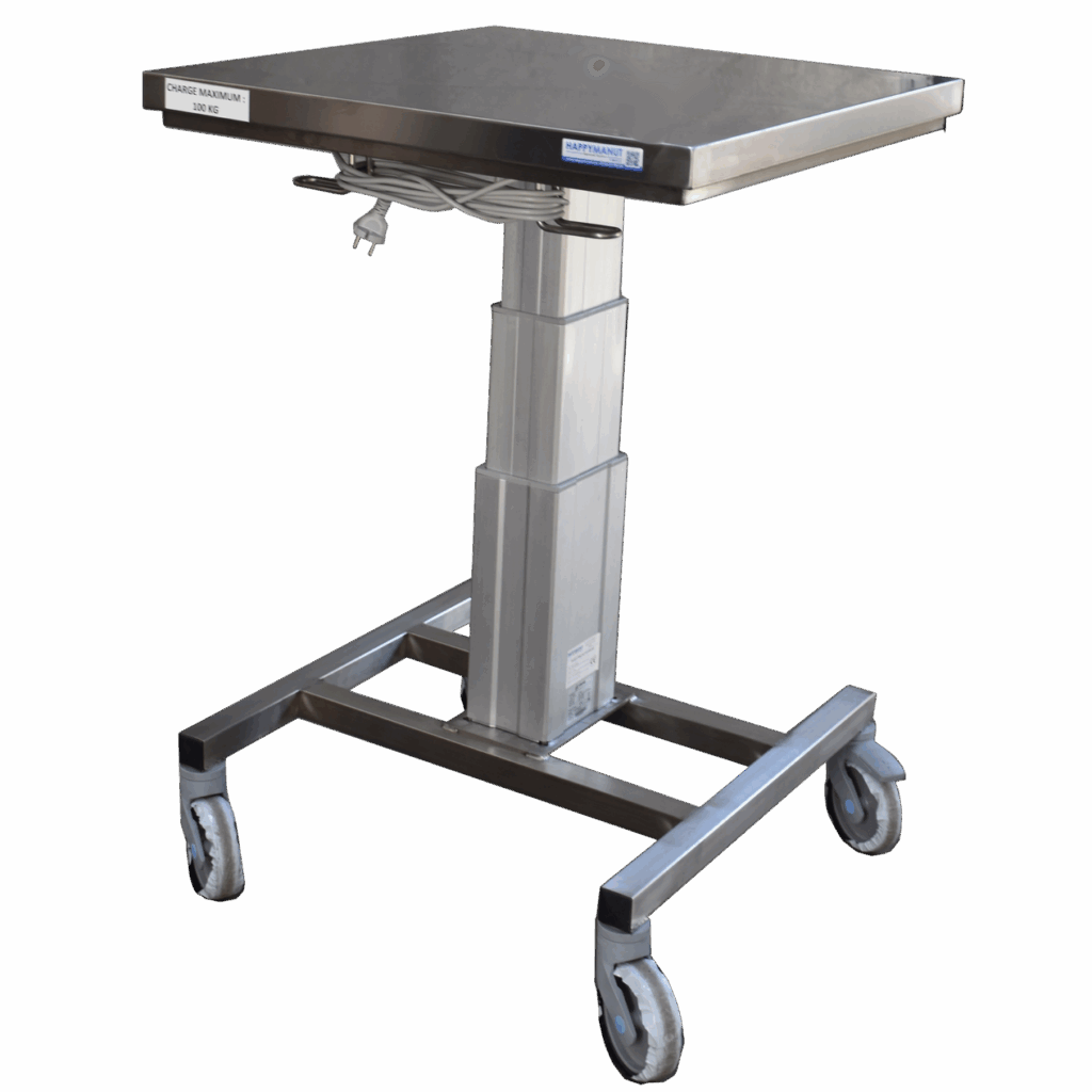 Packshot table inox manutention Happywork