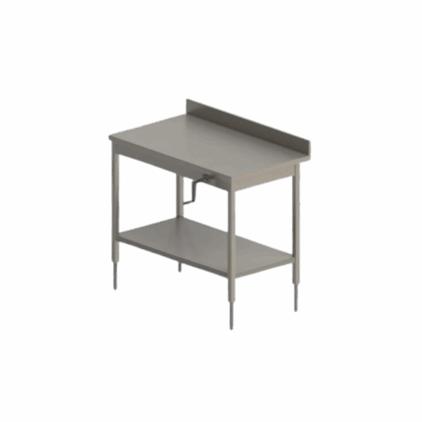 HAPPYWORKTABLE ADOSSEE FIXE ETAGERE