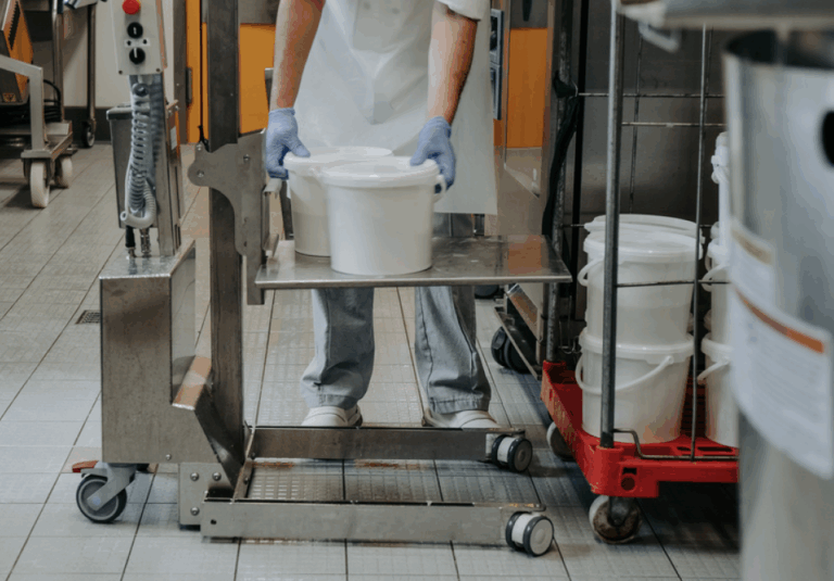 mini gerbeur plateau inox simple