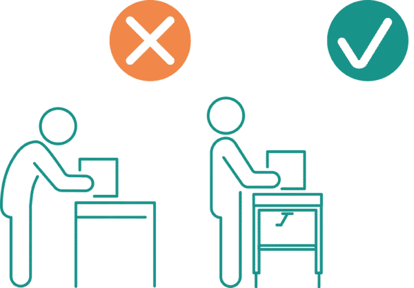manual height-adjustable tables posture